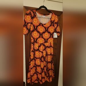 1 LulaRoe dresses med Orange #8